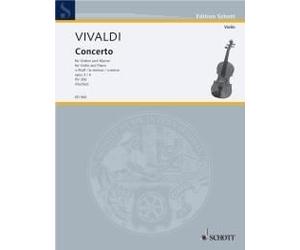 Concert 06 A Opus 3 Rv356 Antonio Vivaldi Book [Softcover] Violin and Piano Scho