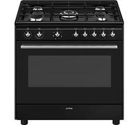 Smeg Concert CX91GMBL cooker Range cooker Electric Gas Black