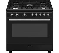 Concert 90cm Dual Fuel Range Cooker - Black