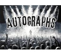 Concert Autograph Book: Collect Signatures of Rock Stars, Band Members, or Musicians. Gift for Kids, Teens, Men, and Women. Black and White Cover.