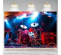 Concert Backdrop Photography Rock Music Night Perform Background Stage Band Entertainment Bar Nightlife Banner 300x200cm