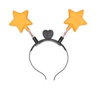 Concert Christmas Women Students Washing Face Hairband Shinning Bouncing Star Shape Headbands LED Light Hair Hoop