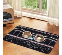 Concert Night Pet Absorbent Leather Tablecloth 40x60cm with Non-Slip Rubber Base for Cats and Dogs