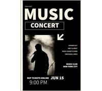 Concert Notebook: Concert Journal, Music Notebook, Notebook For Musicans: Calling all lovers of live music.