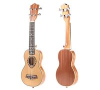 Concert Ukulele 21" Soprano Ukulele Spruce 42mm Slim Design Ukelele Mahogany Fingerboard High Gloss Surface Smooth and Beautiful Ukulele