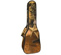 Concert Ukulele Backpack, Heavy Duty Ukulele Case Bag with Storage, Soprano Concert Tenor Ukulele 10MM Padded Bag Little Decorated Fir Tree Wood Board