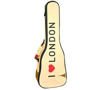 Concert Ukulele Backpack, Heavy Duty Ukulele Case Bag with Storage, Soprano Concert Tenor Ukulele 10MM Padded Bag I Love London Symbols Big Ben