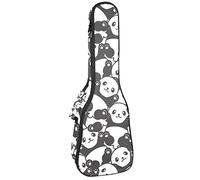 Concert Ukulele Backpack, Heavy Duty Ukulele Case Bag with Storage, Soprano Concert Tenor Ukulele 10MM Padded Bag Panda National Treasure