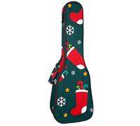 Concert Ukulele Backpack, Heavy Duty Ukulele Case Bag with Storage, Soprano Concert Tenor Ukulele 10MM Padded BagBlack SheepsRed Christmas Stockings Mesa De Trabajo