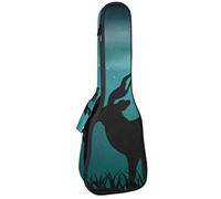 Concert Ukulele Backpack, Heavy Duty Ukulele Case Bag with Storage, Soprano Concert Tenor Ukulele 10MM Padded Bag Kudu Night