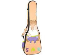 Concert Ukulele Backpack, Heavy Duty Ukulele Case Bag with Storage, Soprano Concert Tenor Ukulele 10MM Padded Bag Funny Hedgehog It's A Boy