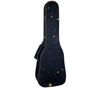 Concert Ukulele Backpack, Heavy Duty Ukulele Case Bag with Storage, Soprano Concert Tenor Ukulele 10MM Padded Bag Star Space