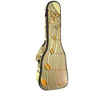 Concert Ukulele Backpack, Heavy Duty Ukulele Case Bag with Storage, Soprano Concert Tenor Ukulele 10MM Padded Bag Music Clef