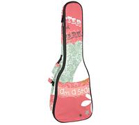 Concert Ukulele Backpack, Heavy Duty Ukulele Case Bag with Storage, Soprano Concert Tenor Ukulele 10MM Padded Bag Cute Hedgehog Floral I Am A Star