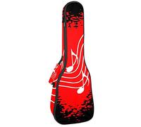 Concert Ukulele Backpack, Heavy Duty Ukulele Case Bag with Storage, Soprano Concert Tenor Ukulele 10MM Padded Bag Music Musical Note Melody Note Clef