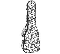 Concert Ukulele Backpack, Heavy Duty Ukulele Case Bag with Storage, Soprano Concert Tenor Ukulele 10MM Padded Bag Lucky Irish Clover For St. Patrick's Day