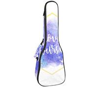 Concert Ukulele Backpack, Heavy Duty Ukulele Case Bag with Storage, Soprano Concert Tenor Ukulele 10MM Padded BagWatercolor Love Yourself