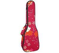 Concert Ukulele Backpack, Heavy Duty Ukulele Case Bag with Storage, Soprano Concert Tenor Ukulele 10MM Padded Bag Traditional Folding Fan