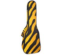 Concert Ukulele Backpack, Heavy Duty Ukulele Case Bag with Storage, Soprano Concert Tenor Ukulele 10MM Padded BagGradient Tiger Pattern