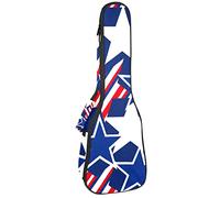 Concert Ukulele Backpack, Heavy Duty Ukulele Case Bag with Storage, Soprano Concert Tenor Ukulele 10MM Padded Bag Star