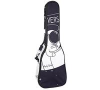 Concert Ukulele Backpack, Heavy Duty Ukulele Case Bag with Storage, Soprano Concert Tenor Ukulele 10MM Padded Bag Hello Universe Pattern