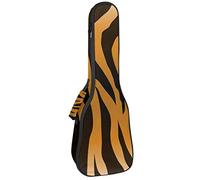 Concert Ukulele Backpack, Heavy Duty Ukulele Case Bag with Storage, Soprano Concert Tenor Ukulele 10MM Padded Bag Tiger