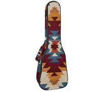 Concert Ukulele Case Colorful Tribal Ethnic Indian Art Texture Soft Thick Padded Ukulele Backpack 10MM Thick Sponge Padding