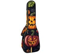 Concert Ukulele Case Halloween Treats Sweets Candies Lollipop Soft Thick Padded Ukulele Backpack 10MM Thick Sponge Padding