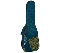 Concert Ukulele Case Tropical Monstera Line Leaves Exotic Leaf Soft Thick Padded Ukulele Backpack 10MM Thick Sponge Padding