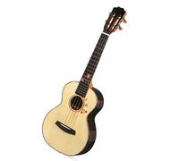 Concert Ukulele Solid Spruce Top With Solid Rosewood Back And Sides High Gloss Ukelele With Premium Gig Bag Tenor Uku Beginners Ukulele(Ukulele,23)