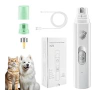 Concertchop Dog Nail Grinder, Concertchop Nail Trimmer, Smart Led Pet Grinder, 3 Grinding Modes & 2 Levels, Zero Ouch, for All Dogs & Cats, Pet Paws Grooming Smoothing Too(white)