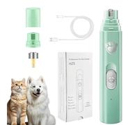 Concertchop Dog Nail Grinder, Concertchop Nail Trimmer, Smart Led Pet Grinder, 3 Grinding Modes & 2 Levels, Zero Ouch, for All Dogs & Cats, Pet Paws Grooming Smoothing Too(green)
