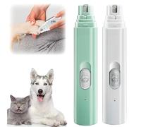 Concertchop Dog Nail Grinder, Concertchop Nail Trimmer, Smart LED Pet Grinder, Ultra-Quiet Operation, 3 Grinding Modes & 2 Levels, Pet Paws Grooming Smoothing Tool for All Dogs & Cats (2PCS)
