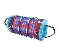 Concertina Accordion Portable Adults Concertina Musical Instrument(Sky Blue)