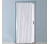 Concertina Door 24 30 32 48 60 Inch Wide Aluminum Honeycomb Invisible Folding Door, White Multifold Accordion Door with Handle, Attic Kitchen Studio Sliding Divider(47X84IN(119.4X213.4CM))