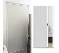 Concertina Door 75 79 83 87 90 94 In Tall Push-pull Honeycomb Folding Door, No Drilling Accordion Door for Interior Exterior, Bifold Door Wardrobe White Concertina Space Saver Door(60x200cm/23.6x79in)