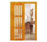 Concertina Door Acrylic Glass Internal Folding Door, Doorway Sliding Door for Bedroom Hallway, Aluminum Room Divider Foldable Gate Partition, Pantry Closet Entry Accordion Doors Screen