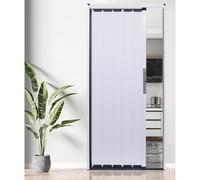 Concertina Door Aluminum With Lock White Single/Double Security Accordion Doors For Internal External Space Saving Sliding 50-170cm Wide
