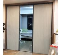 Concertina Door Bedroom Closet Accordion Doors No-Drilling Interior Blackout Folding With Frame/Multifold Sliding Barn For Windows RV Patio Shower Room Divider