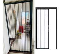 Concertina Door Black Accordion And Acrylic Panel Custom Size Folding Closet For Kitchen/Bathroom/Small Rooms Transparent Multifold Retractable Gate With Lock