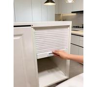 Concertina Door Custom Size Tambour Cabinet Door and Track Sets, Shops Kitchen Counters Flexible Roll Up Screen, Internal Closet Wardrobe Sliding Panel(26x22in/66x56cm)