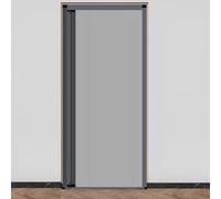 Concertina Door Foldable Aluminum Screen Doors for Garage/Front Gate, Blackout Honeycomb Door 40x80 60x80 90x80 100x80 in, Invisible Partition Sliding Door Divider(Gray,53x80in/134.5x203cm)