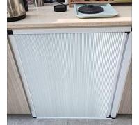 Concertina Door Honeycomb Folding Closet Door White, Small Spaces Accordion Screen for Bedroom/Pantry, Blackout Sliding Concertina Gate Lockable Portable Door(21.7x33.1in/55x84cm)