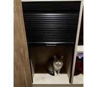 Concertina Door Kitchen Tambour Folding Doors Internal, Flexible Pull Down Sliding Cabinet Door Cat Proof, Seamless Multifold Garage Roll up Screen Gate(50x125cm/20x49in)