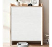 Concertina Door No Drill Honeycomb Folding Door Pull Down Closet Doors, Temporary Sliding Screen for Doorway/Cupboard, White Interior Accordion Gate Magnetic Curtain(41x45in/105x115cm)