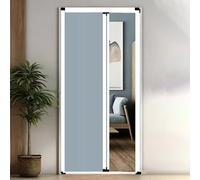 Concertina Door No-Drilling Interior Accordion Retractable Folding Door, Sliding Screen Doors with Aluminum Frame 36x80 40x80 48x80, Temporary Gate for a Room Privacy(Blue,43x80in/109x203cm)