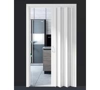 Concertina Door Oak Effect Vinyl Folding Doors for Doorway, Aluminum Track System Multifold Pantry Cupboard Bedroom Panel, 20 25 30 35 40 45 50 55 60 65 70 80 Inch(56x80in (142x203cm))
