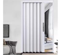 Concertina Door Pleated Accordion Doors Internal,Folding Closet Doors Aluminum Internal Sliding Door with Lock,Space Saving Closet Concertina Door Panel,38x80in(96x203cm)
