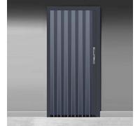 Concertina Door Pleated Accordion Doors Internal with Lock, Space Saving Closet Concertina Door Panel, Folding Closet Doors Aluminum Internal Sliding Door, Grey-26x80in (66x203cm)