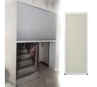 Concertina Door Pull Down Folding Accordion Doors for Doorway, No Drill Tambour Sliding Screen for Kitchen/Bedroom, Honeycomb Invisible Gate Interior/Exterior(31x55in/80x140cm)